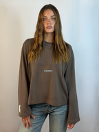 LONG SLEEVE COCOA-SKY BLUE