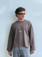 LONG SLEEVE COCOA-SKY BLUE