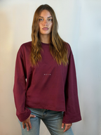 LONG SLEEVE BURGUNDY-CREAM