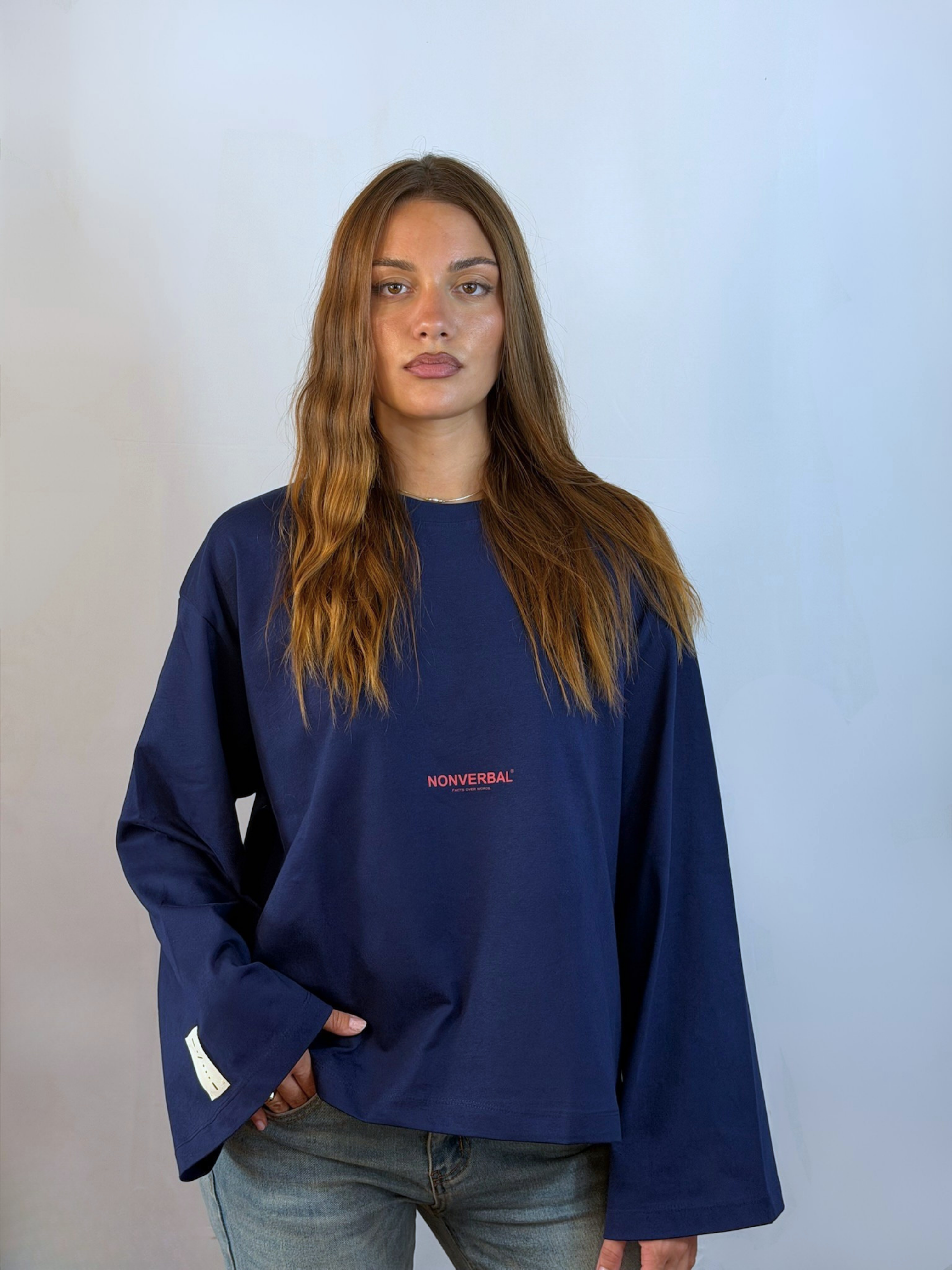 LONG SLEEVE BLUE-CORAL