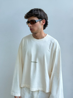 LONG SLEEVE CREAM-OLIVE