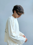 LONG SLEEVE CREAM-OLIVE