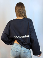 LONG SLEEVE NAVY-CREAM