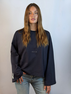 LONG SLEEVE NAVY-CREAM