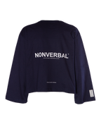 LONG SLEEVE NAVY-CREAM