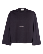 LONG SLEEVE CHARCOAL-CREAM