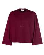 LONG SLEEVE BURGUNDY-CREAM