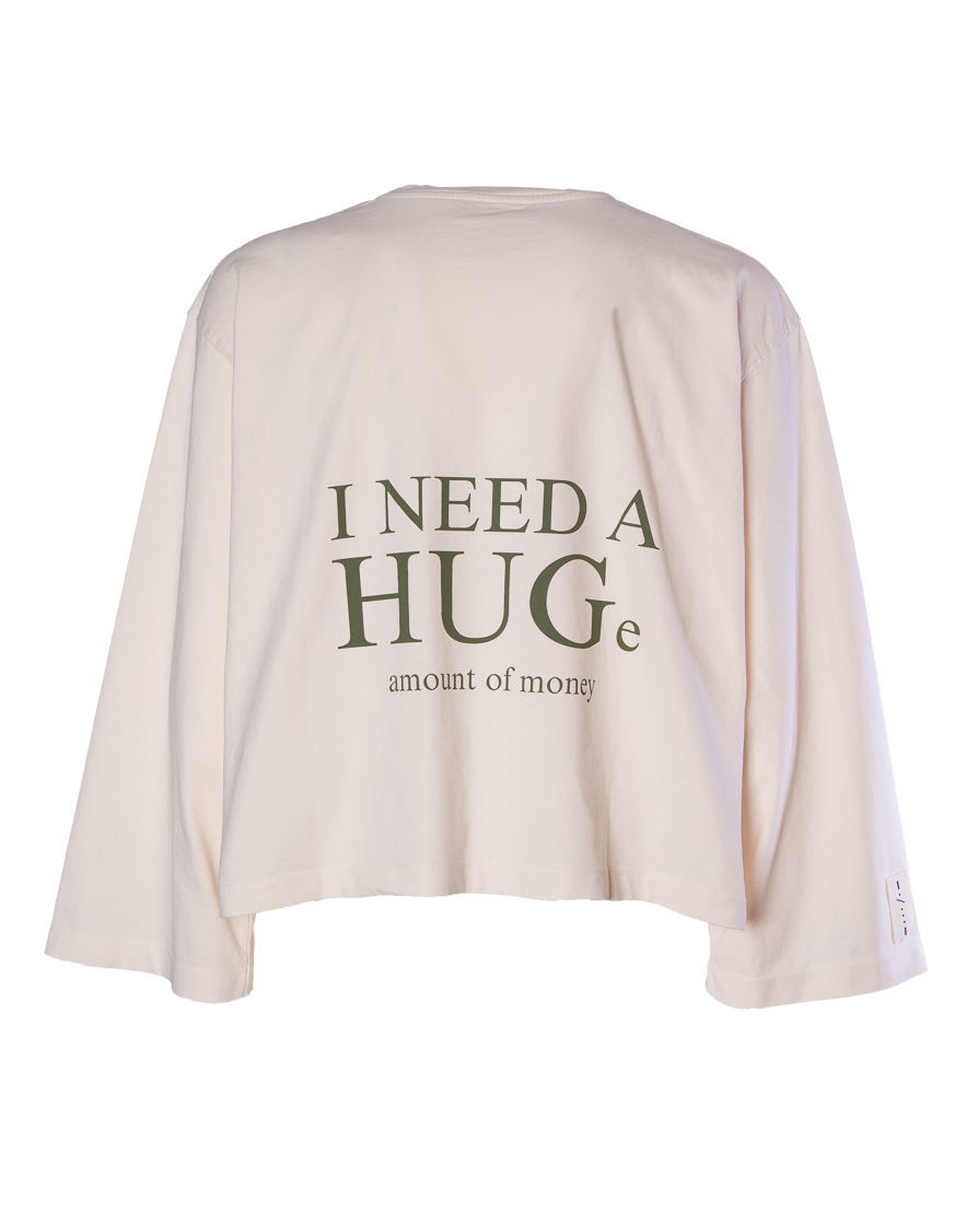 LONG SLEEVE CREAM-OLIVE