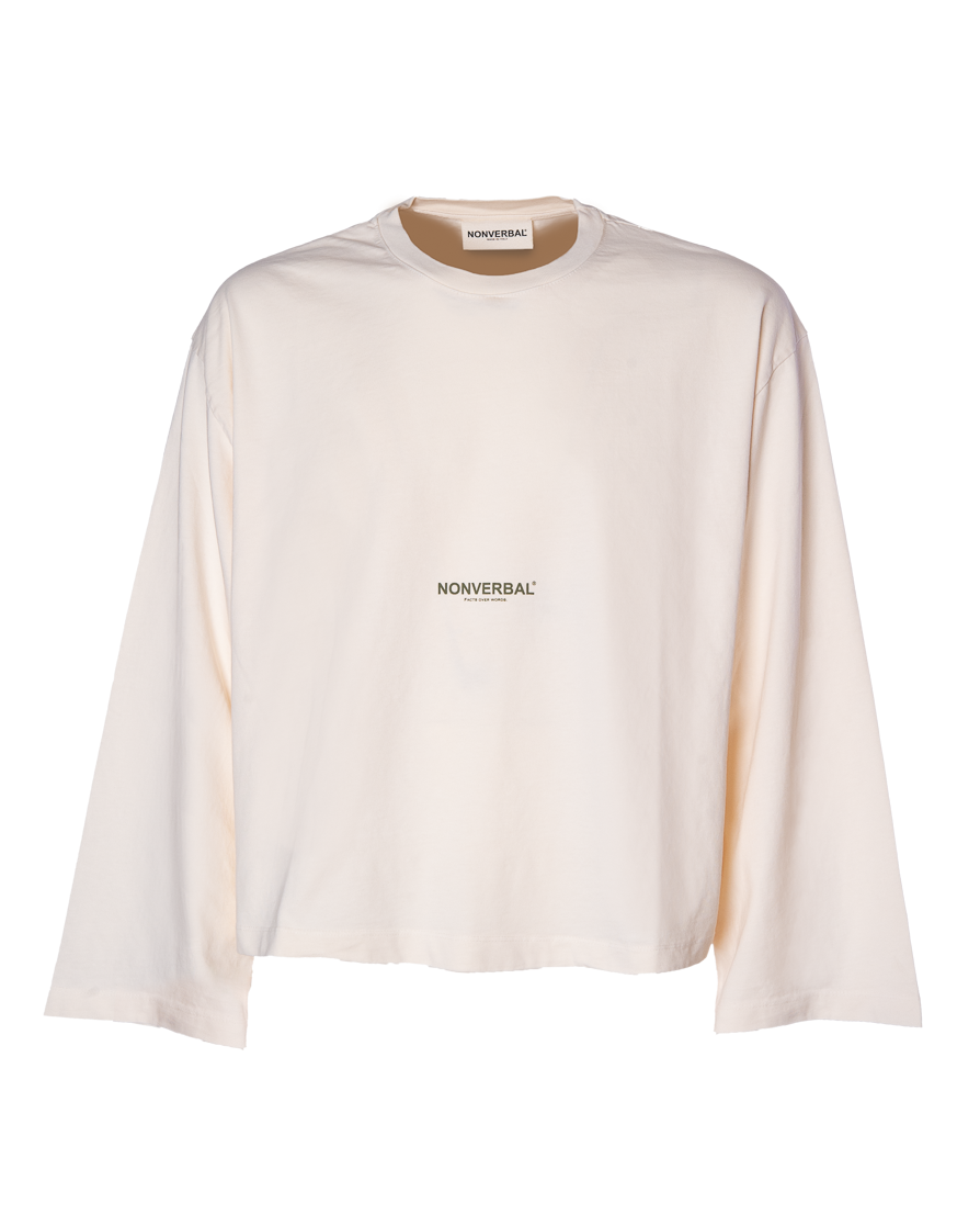 LONG SLEEVE CREAM-OLIVE